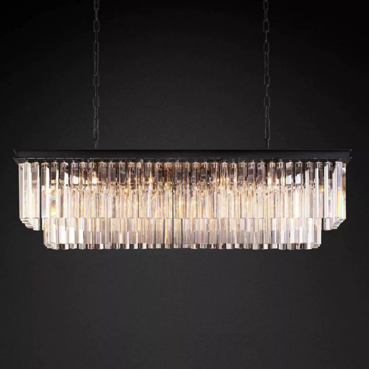 1920 Kaile 2-Tier Rectangular Chandelier 49"W