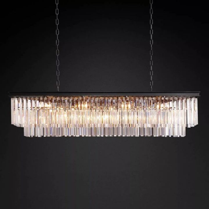 1920 Kaile 2-Tier Rectangular Chandelier 59"W