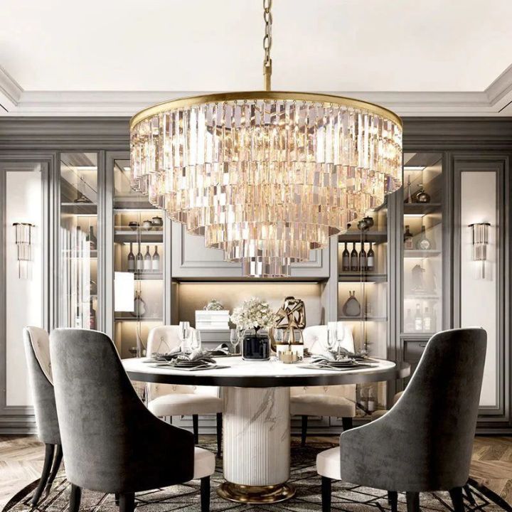1920 Kaile Multi-Layer Round Chandelier 44"D