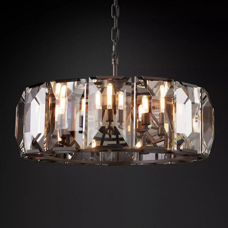 Halor Multicurve Crystal Round Chandelier 31“